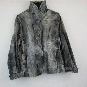 Vintage 60s Herman Furs Cow Hide Suede Blazer Jacket (L - 42)